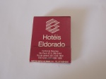 FILUMENIA - ANTIGA CAIXA DE FÓSFOROS DE BOLSO " HOTÉIS ELDORADO " CONTEM OS PALITOS