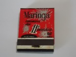 FILUMENIA - ANTIGA CAIXA DE FÓSFOROS DE BOLSO " 11o. ANIVERSÁRIO DE MARINGA 1947 - 1958 " CONTEM OS PALITOS