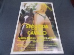 ANTIGO CARTAZ DE CINEMA " SEDUZIDA POR UM CAVALO " DIMENSÕES APROXIMADA 94,0 x 64,0 cm PEÇA ADQUIRIDA DO ANTIGO CINEMA MERCÊS ( CURITIBA - PR )