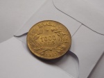 V#130 - ANTIGA MOEDA DO BRASIL ( REPÚBLICA ) 1.000 RÉIS DO ANO DE 1927 ( FC ) BRONZE ALUMÍNIO