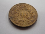 V#134 - ANTIGA MOEDA DO BRASIL ( REPÚBLICA ) 1.000 RÉIS DO ANO DE 1931 DATA ESCASSA FORAM CUNHADAS SOMENTE 200.000 PEÇAS ( FC )