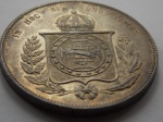 P#617 - ANTIGA MOEDA DE PRATA DO BRASIL ( IMPÉRIO ) 2.000 RÉIS DO ANO DE 1855 FORAM CUNHADAS SOMENTE 300.244 PEÇAS / PEÇA EM EXCELENTE ESTADO DE CONSERVAÇÃO