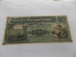 R#074a - BRASIL ANTIGA CÉDULA DE 1 MIL RÉIS DO ANO DE 1890 ( MBC )