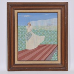 ERNANI PAVANELI - "A Noiva do Marinheiro" Óleo sobre Tela Assinado no CID e titulado no verso. Med: 49 x 59cm