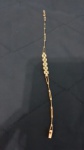 JOIA - Lindo Bracelete confeccionado em ouro amarelo e adornado com brilhantes. Peso: 11 gramas