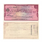 MP131 - Traveller`s Cheque - 2 Pounds - 1965 - Nacional Provincial Bank Limited