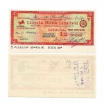 MP133 - Traveller`s Cheque - 2 Pounds - 1972 - Loyds Bank Limited