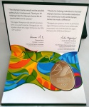 MP446 - Medalha olimpica de Niquel comite olimpico internacional Rio 2016 - Estojo e Certificado original - Oferecida aos Trabalhadores e voluntarios