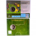 MP370 - Folder com Série Comemorativa `Jogadas de Futebol` - Copa do Mundo FIFA BRASIL 2014 - Níquel - 2 Reais  - O Dríble 