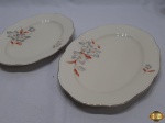 Lote de 2 travessas ovais rasas em porcelana KPM Alemã. Medindo a maior 28,5cm x 20cm.