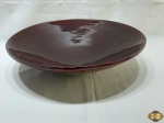 Enorme centro de mesa fruteira em madeira laqueada. Medindo 45cm de diâmetro x 11cm de altura.