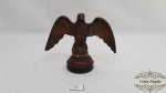 Escultura  Aguia Possivelmente Antimonio Pintado Com Ouro Antigo.  Medidas: 13cm de altura.