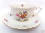 Xicara De Cha  Porcelana Polonesa Koenigszelt .Medida 8cm diâmetro x 5cm alturaxicara de chapires 13 cm diametro