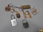 Lote de diversos chaveiros para colecionador.
