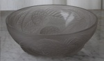LALIQUE - Dahlias Bowl, catálogo Marcilhac, número  384, diâmetro 24 cm .