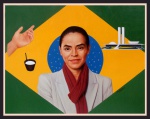 Angel Pedrosa - uma das melhores retratistas do Brasil faz este quadro em homenagem a Marina Silva, óleo sobre tela , 80x100cm