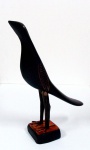 Bento Sumé - escultura de pássaro em madeira pintada 26x30 excelente escultor Paraibano, mestre no manuseio da madeira