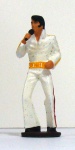 Elvis Presley em boneco de chumbo pintado 5x12cm