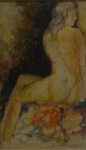 E. Graciliano - quadro óleo sobre eucatex 15x25cm