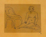 Anita Malfatti - Desenho a lapis 35x40cm