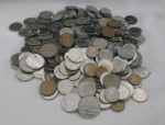 Lote com varias moedas