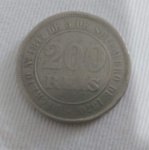 Moeda Brasil República - 200 Réis 1884