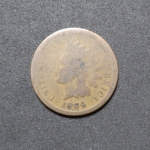 moeda Americana One cent de 1864(bronze) Rara, estimada R$ 110,00