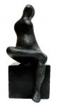 CARYBÉ, Menina - Escultura em bronze - 23 cm - Peça Assinada