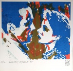 NEWTON MESQUITA, Casal - Gravura numerada - 50x50 cm- ACIE 1995 Com carimbo do artista
