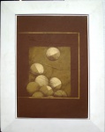 CARLOS SCLIAR, Caixa - Vinil e colagem encerado sobre tela - 56x37 cm - Assinado no verso 1977 Ouro Preto