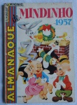 Revista em Quadrinhos - MINDINHO, 1957 - PERNALONGA O FAROFEIRO "PAPAI NOEL POR UM DIA " - GAGUINHO A RENA ROSINHA -  Brasil América LTDA - Em bom estado, conforme fotos.