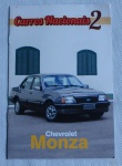 Revista Carros Nacionais 2 Chevrolet Monza -  com a Ficha Técnica e fotos do carro.