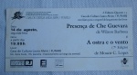 COLECIONISMO -  Convite de Lançamento de Livro " Presença de Che Guevara" na Casa de Cultura Laura Alvin - Material de Divulgação, ano 2000.