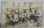 Cartão Postal Fotográfico (1941) - C.P.O.R  - Alunos da Turma C. no acampamento em julho de 1941 - Med. 9 x 14cm