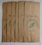COLECIONISMO - Militaria - Lote com 6 Sacos antigo do Supermercado Militar - estabelecimento  Pandaiá Calógeras 5 Quilos.