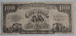 COLECIONISMO - Nota fantasia ono hundred dollar.