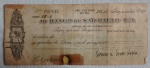 Colecionismo - Antigo cheque do Banco São caetano do Sul S.A de 30/12/1955 - No estado.