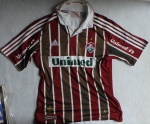 COLECIONISMO - Camisa do Fluminense - Adidas - Patrocínio UNIMED. Camisa sem número - Tamanho G