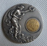 Medalha Olímpica - Maratona Ilha das Palma S.C.F.C. - 22.12.1958  - 4.º Lugar - Oferta Massao C. hida. Diam.5cm