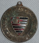 Medalha do Clube de Regatas do Flamengo - Rio de Janeiro - Apresenta amassado - Diam. 4cm