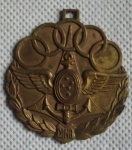 Medalha esportiva do Comitê Olímpico Militar Brasileiro (COMB). Dimensão; 4,5cm