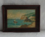 Angelo Cannone - "Marinha" - o.s.e. ass. c.i.d. - med. 20 x 30 cm - sem moldura e 29 x 39 cm - com moldura