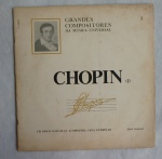DISCO DE VINIL: Long Play, 33 1/3 - Chopin - Grandes compositores da músicas universal  -  selo: Abril Cultural, capa em estado regular, disco em ótimo estado, classificação: (NM).