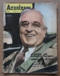 Revista Aconteceu n.º 66 de maio de 1959 - A Vida de Getúlio Vargas.  Capa marca de uso.