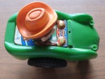 Antigo Brinquedo de Corda da Estrela em Metal e Plástico rígido, pequena perda na parte frontal.