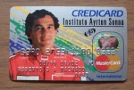 COLECIONISMO - Antigo Cartão de Crédito com a estampa de Ayrton Senna.