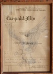 COLECIONISMO - Diploma de Para-quedista - Centro de Instrução Para-quedista General Penha Brasil  com conclusão do curso 25 de julho 1973. Já com moldura e proteção de vidro - Med. 24,5 cm x 34cm