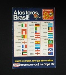 COLECIONISMO - Tabela copa do Mundo d a Espanha de 1982.