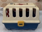 Caixa de transporte de animais domésticos de pequeno porte. Med. 30 x 25 x 22cm