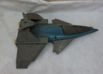 Brinquedo - Aeronave espacial em plástico rígido. Med. 38cm x 46cm.